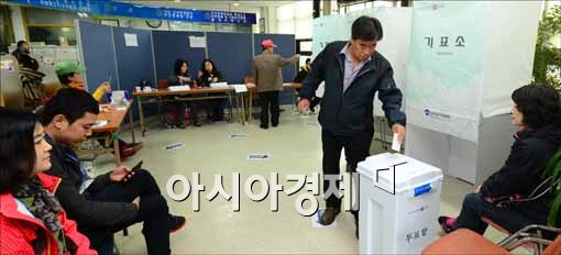 [포토]한산한 재보궐선거 열기