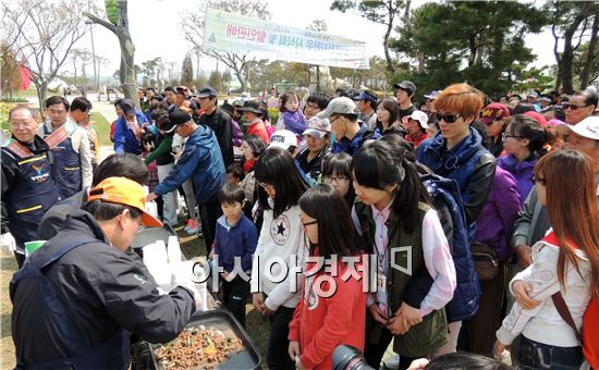 [포토]함평 천지 한우고기 드세요