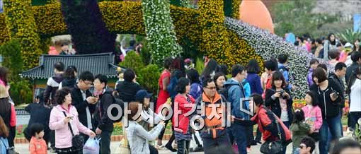 [포토]2013 고양국제꽃박람회 찾은 시민들