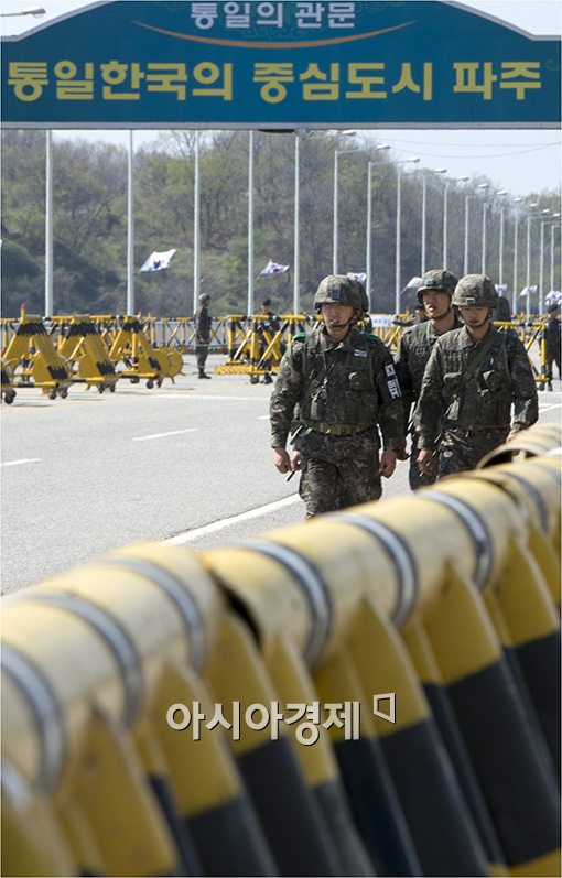 [포토]경비 강화된 통일대교