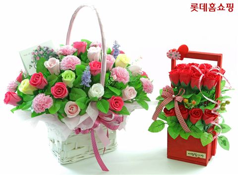 롯데홈, '비누꽃 바구니' 기부방송