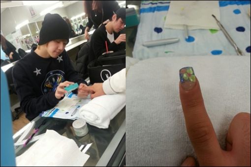 천둥 네일아트 삼매경 "의외의 실력 놀라워"