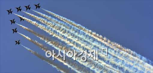 [포토]멋진 곡예비행, 블랙이글