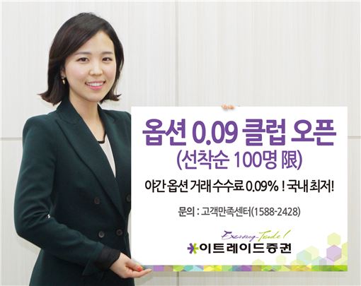 이트레이드證, 야간 옵션 0.09 클럽 오픈