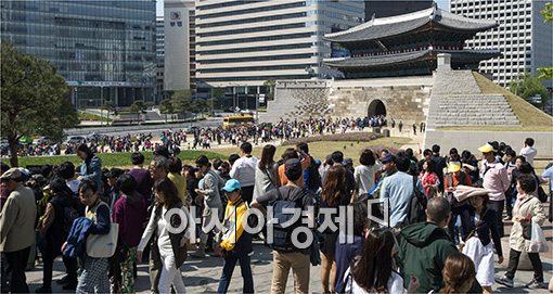 [포토]숭례문 휴일 인파, '북적북적'