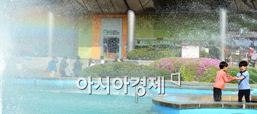 [포토]여름이 시작되는 입하에 살포시 뜬 무지개 