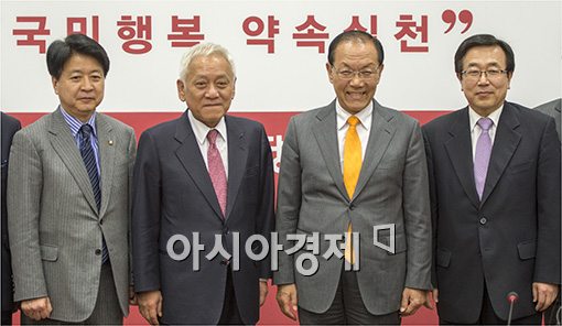 [포토]새누리당 찾아간 김한길 신임 대표