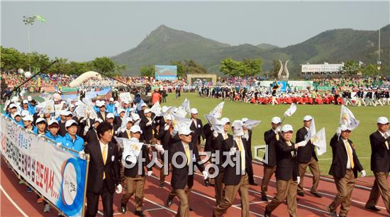 [포토]전남도민체전 선수단 입장 