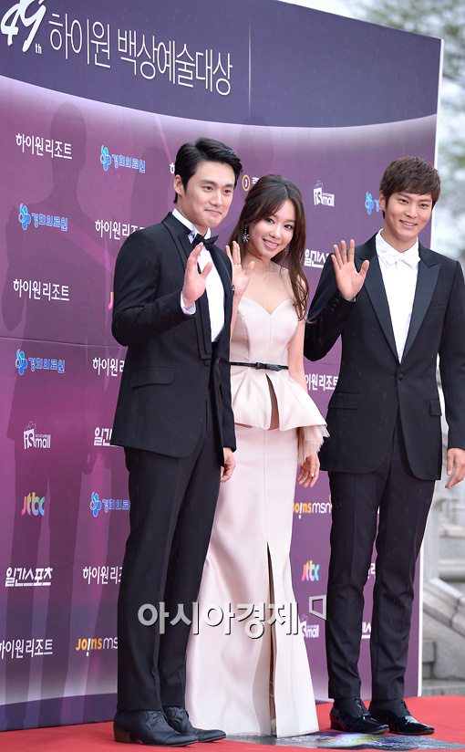 [포토]'제49회 백상예술대상' 3MC 오상진-김아중-주원