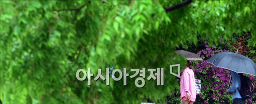 [포토]우산을 쓰고....