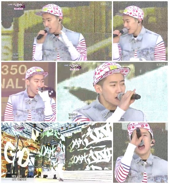 '뮤직뱅크' 박재범, 달콤한 러브송··'듣고만 있어도 좋아'