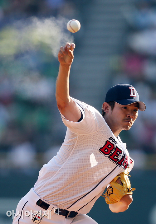 [포토] 노경은 '불꽃처럼~'