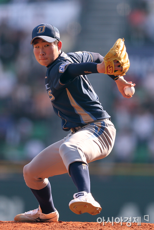 [포토] 이재학 '친정팀 향한 역투'