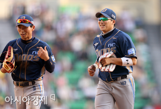 [포토] 나성범 '1군무대 너무 즐거워~'