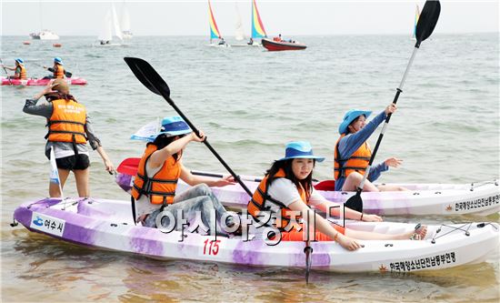 해양레저스포츠, “웅천친수공원 해변서 무료로 체험하세요”