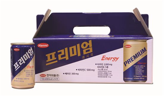 한미약품, 에너지음료 '프리미엄레시피' 10캔 선물포장 발매
