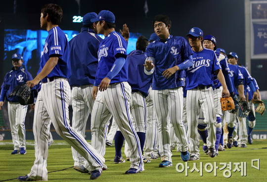 [포토] 7연승 거둔 삼성 라이온즈