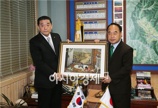 日신임 운젠시장 구례군 방문