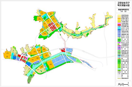 고양 삼송지구 토지이용계획도
