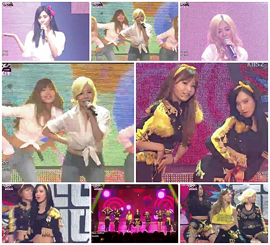 '의리파' 소녀시대, '뮤뱅' 700회 특집 축하…'물 오른 미모' 