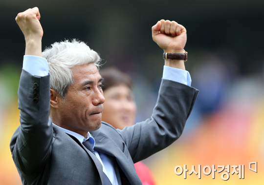 [포토] 박경훈 감독 '이겼습니다!'