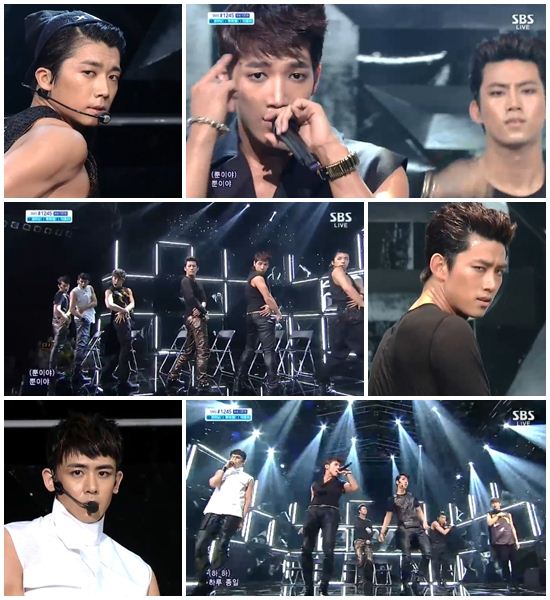 '인기가요' 2PM, '비주얼'에 못 미치는 아쉬운 '가창력'