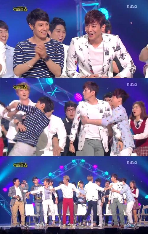 신화, '개콘' 출연 … '집단 광분' 으로 '예능감' 발휘 