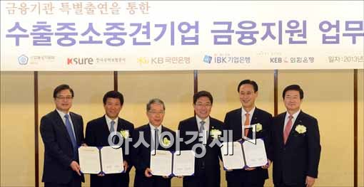 [포토]수출중소중견기업 금융지원 협약식