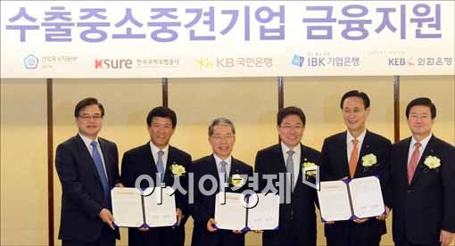 [포토]금융기관 특별출연 수출중소중견기업 금융지원 협약식