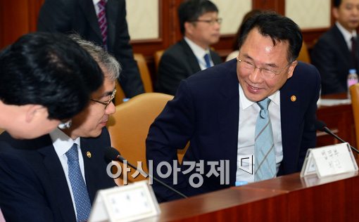 [포토]대외경제장관회의 참석한 방하남 장관 