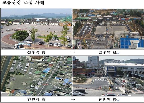 열차서 버스·택시로 환승…철도역에 교통광장 조성