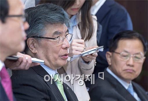 [포토]금융현안에 대해 발언하는 김중수 총재