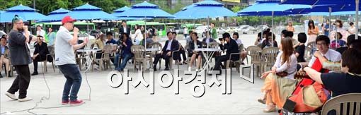 [포토]광화문에서 선보이는 랩