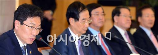 [포토]인사말 하는 윤상직 장관