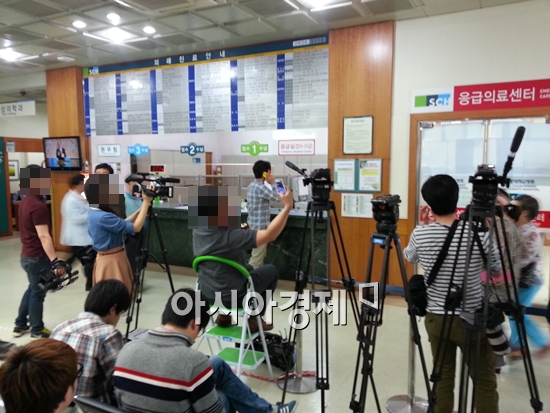 [포토]손호영 자살 시도, 운집한 취재진