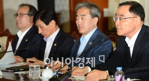 [포토]국가정책조정회의 참석한 정홍원 총리 