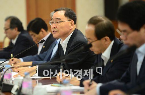 [포토]정홍원, '4대강사업 조사위원회' 내달 출범 