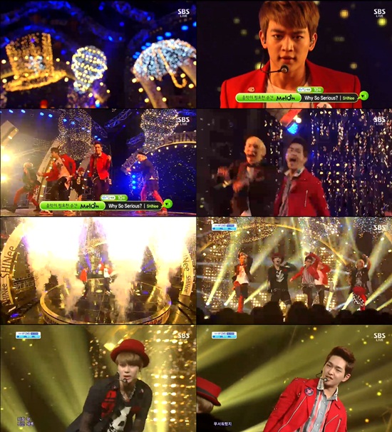 '인기가요' 샤이니, 강렬한 무대로 '유종의 美' 거뒀다