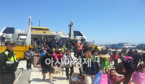 백령도행 여객선 요금 70% 깎아주니 관광객 북적 