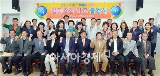 [포토]광주 남구, 제1기 협동조합 학교 수료식 개최 