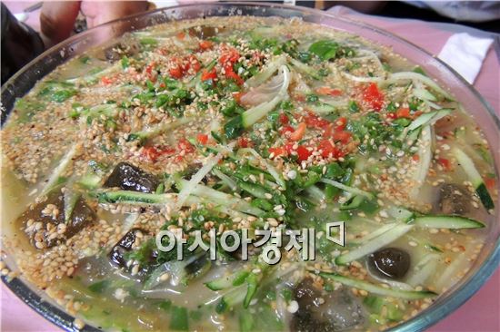 [남도웰빙 맛집]여름철 시원한 장흥 ‘된장물회’ 진미