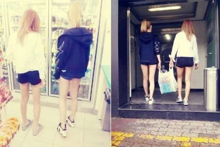 '애프터스쿨' 정아 나나 뒤태, 매끈한 각선미 눈길