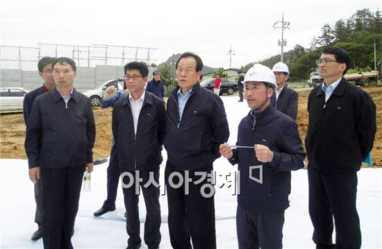 한국농어촌공사 박재순 사장, 장흥 사업현장 방문 