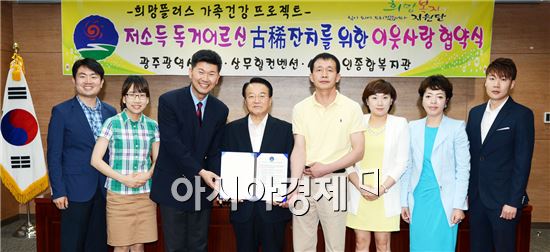 [포토]광주 서구민 한가족 되기 이웃사랑 협약식