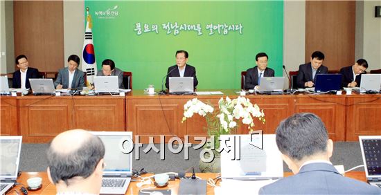 [포토]박준영 전남도지사, 실국장 토론회 개최