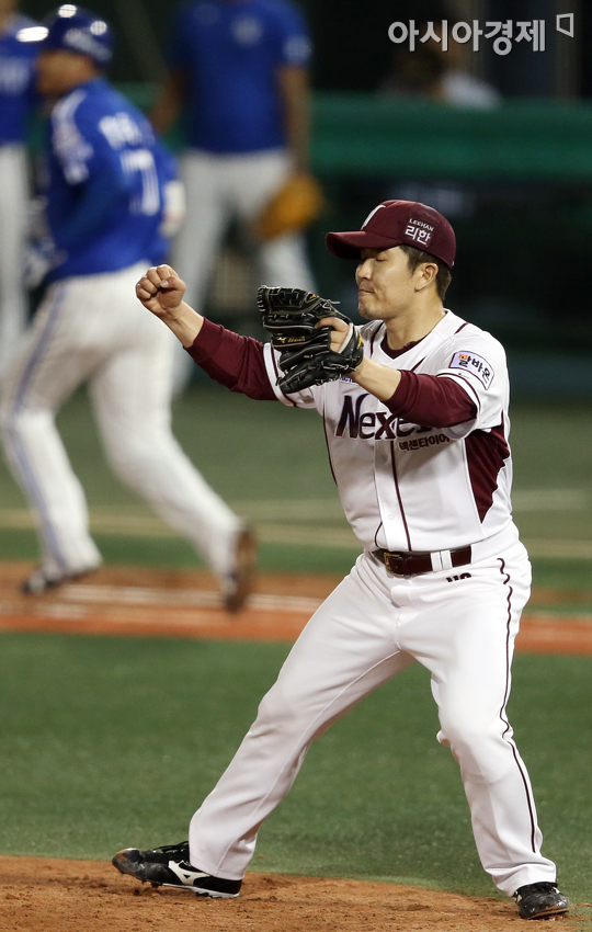 [포토] 김병현 '위기탈출 주먹불끈'