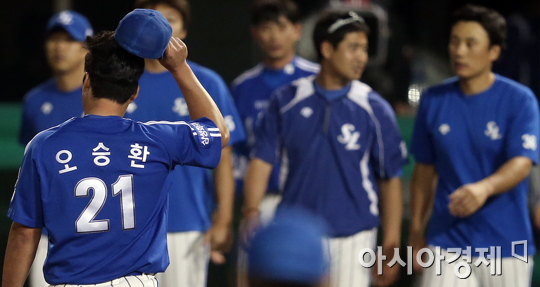 [포토] 오승환 '결국엔 무승부'