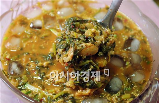 [포토]정남진 장흥에서 계절별미 “된장물회”맛좀 볼까
