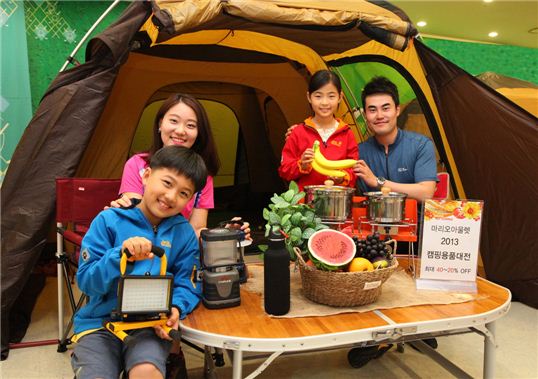 마리오아울렛, 20억원 물량 최대 규모 캠핑용품 대전