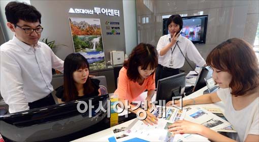 [포토]분주한 현대 아산 직원들